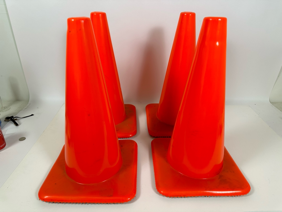 Four Traffic Cones By Lakeside Plastics 19.5H [Photo 2]