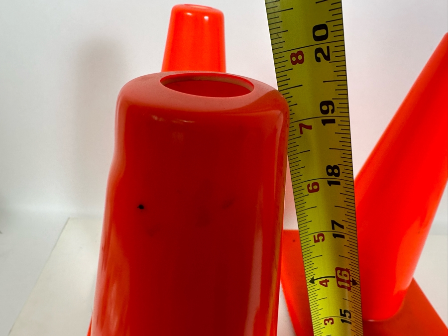 Four Traffic Cones By Lakeside Plastics 19.5H [Photo 5]