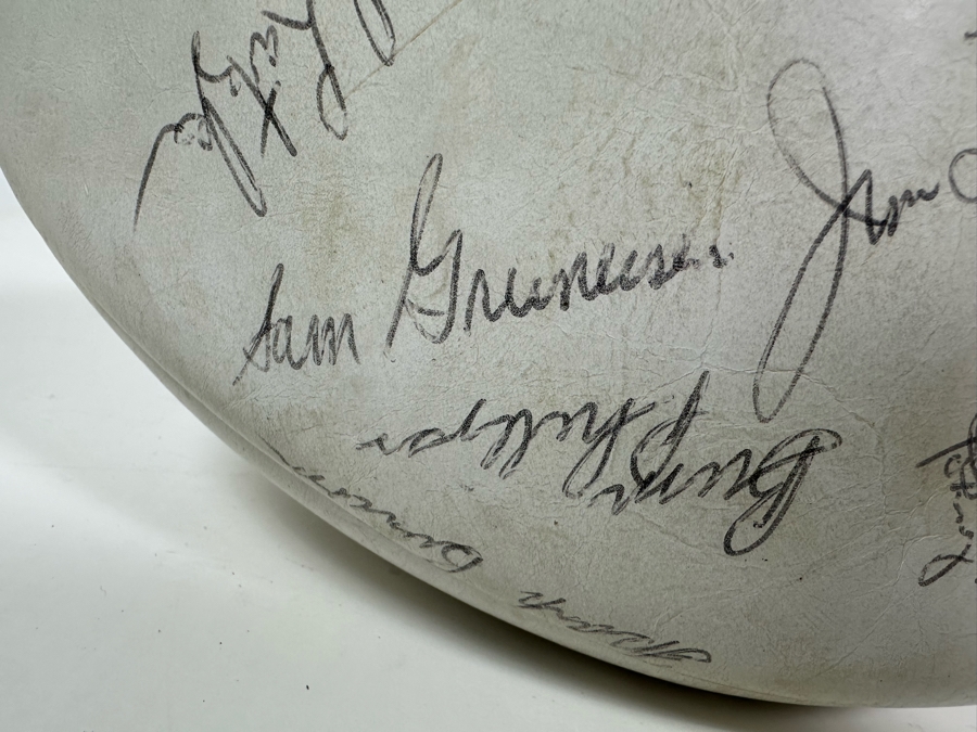 Team Signed 1960s San Diego Chargers Football Presented To Our Client Who Was A Local Judge Signed By Quarterback John Hadl And Teammates [Photo 28]