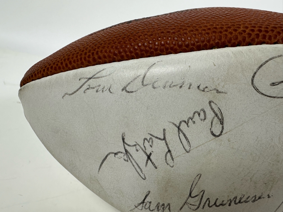 Team Signed 1960s San Diego Chargers Football Presented To Our Client Who Was A Local Judge Signed By Quarterback John Hadl And Teammates [Photo 27]