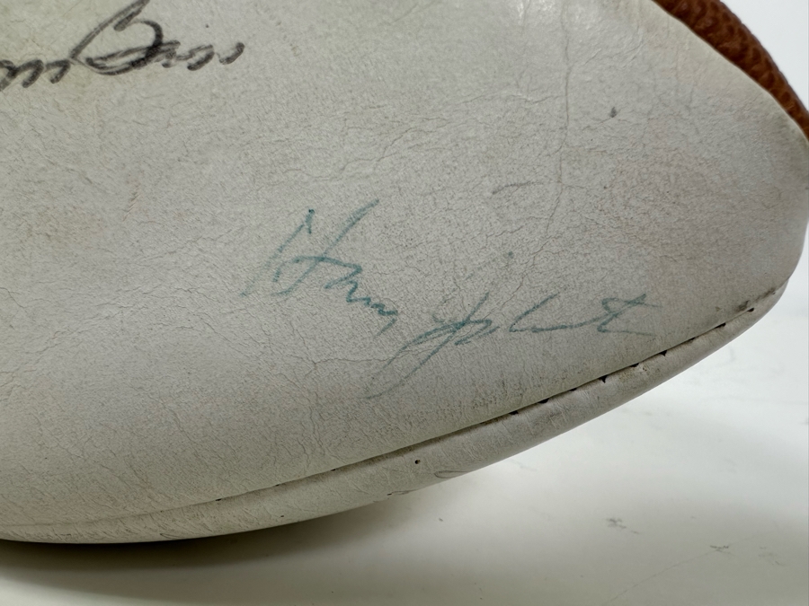 Team Signed 1960s San Diego Chargers Football Presented To Our Client Who Was A Local Judge Signed By Quarterback John Hadl And Teammates [Photo 25]