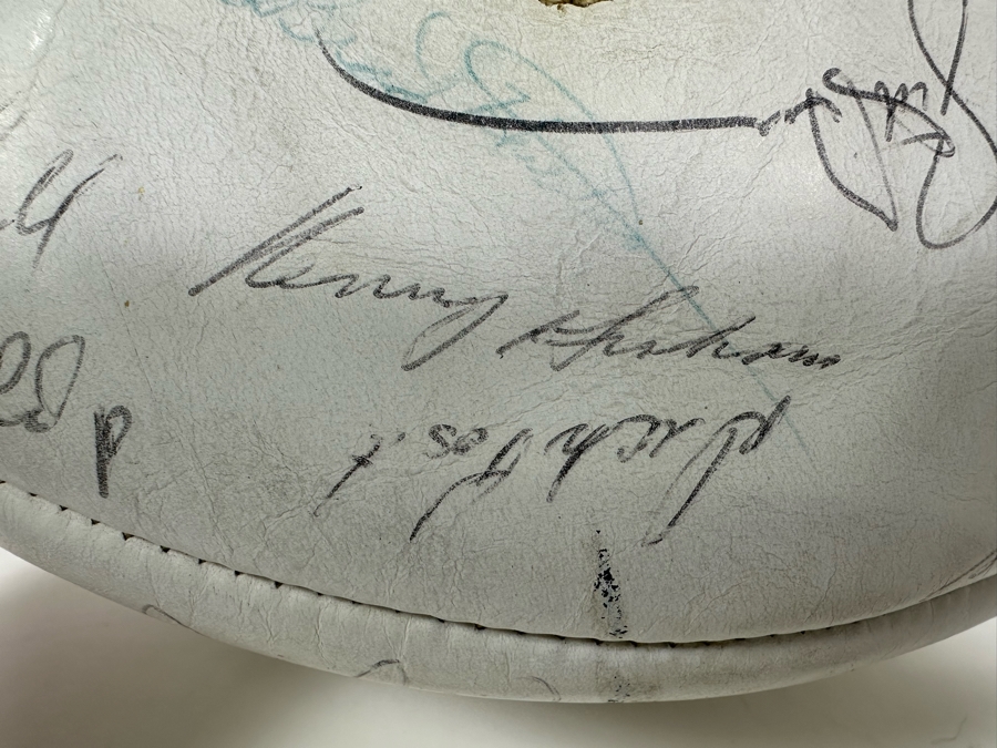 Team Signed 1960s San Diego Chargers Football Presented To Our Client Who Was A Local Judge Signed By Quarterback John Hadl And Teammates [Photo 14]