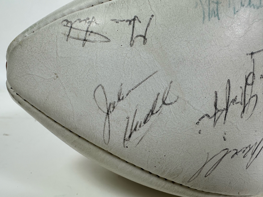 Team Signed 1960s San Diego Chargers Football Presented To Our Client Who Was A Local Judge Signed By Quarterback John Hadl And Teammates [Photo 6]