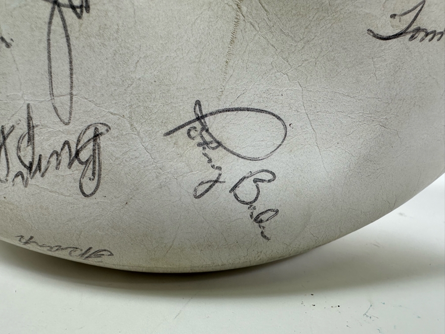 Team Signed 1960s San Diego Chargers Football Presented To Our Client Who Was A Local Judge Signed By Quarterback John Hadl And Teammates [Photo 32]