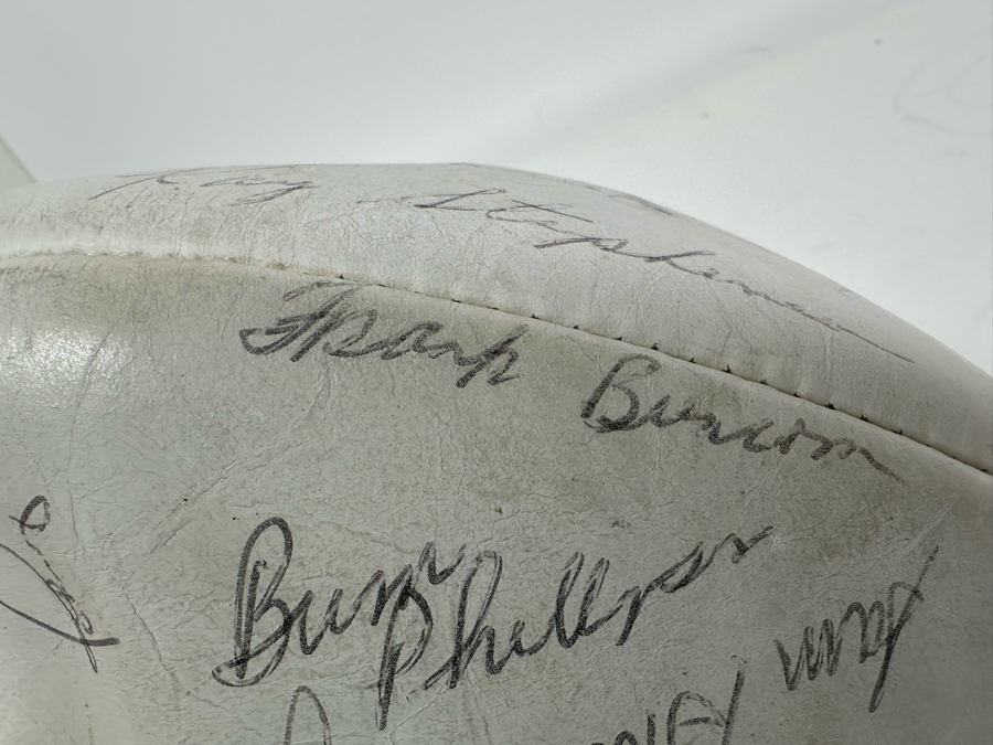 Team Signed 1960s San Diego Chargers Football Presented To Our Client Who Was A Local Judge Signed By Quarterback John Hadl And Teammates [Photo 31]