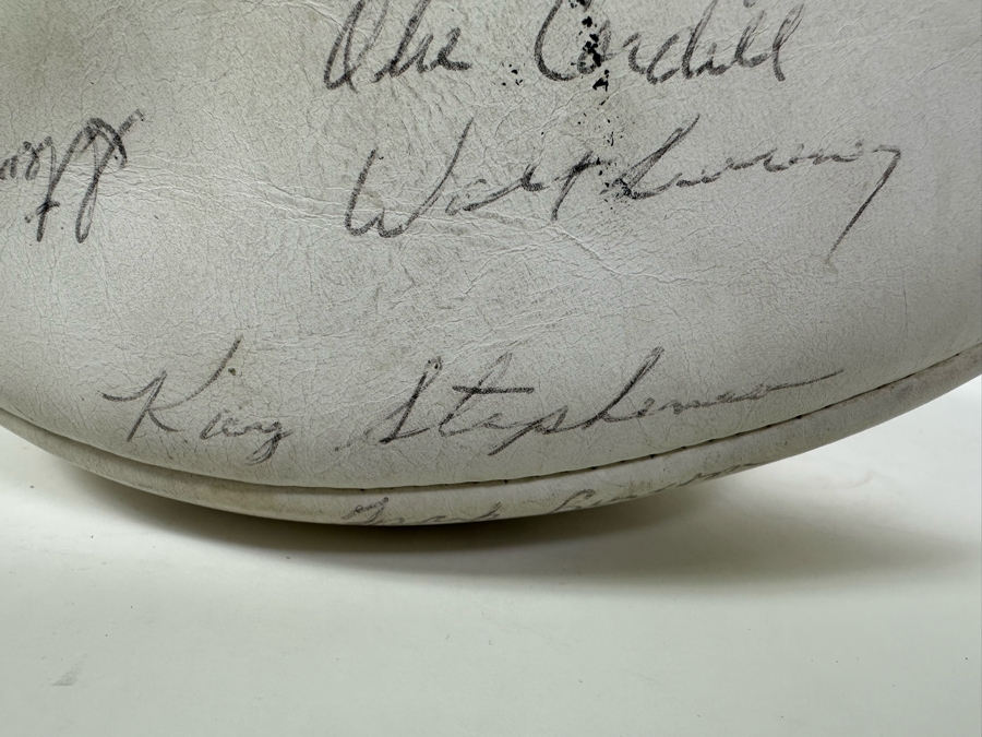 Team Signed 1960s San Diego Chargers Football Presented To Our Client Who Was A Local Judge Signed By Quarterback John Hadl And Teammates [Photo 10]