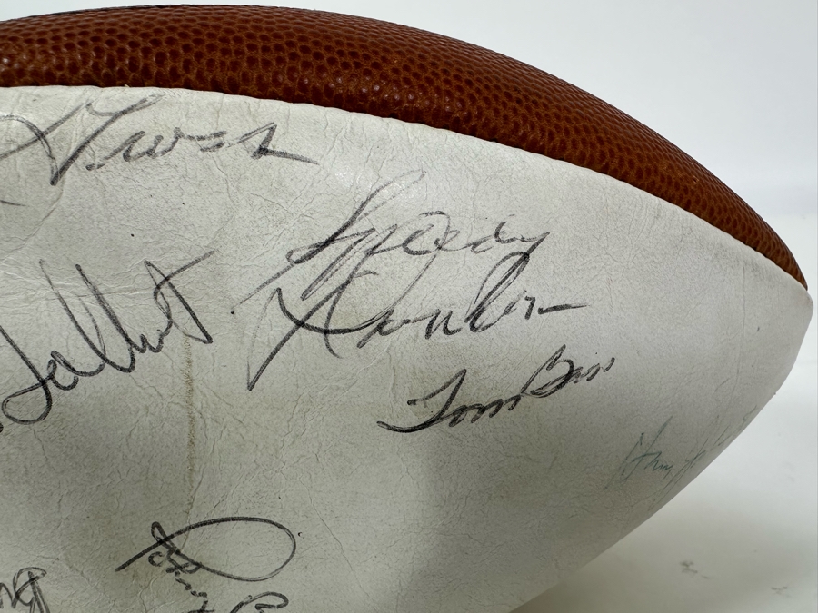 Team Signed 1960s San Diego Chargers Football Presented To Our Client Who Was A Local Judge Signed By Quarterback John Hadl And Teammates [Photo 24]