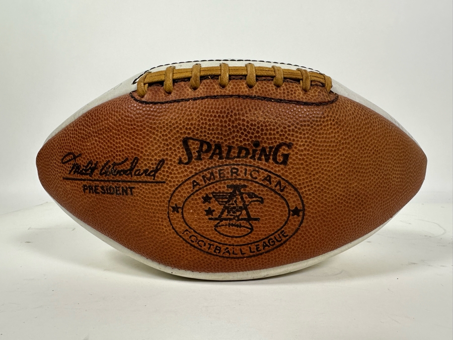 Team Signed 1960s San Diego Chargers Football Presented To Our Client Who Was A Local Judge Signed By Quarterback John Hadl And Teammates [Photo 5]