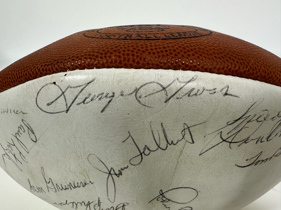 Team Signed 1960s San Diego Chargers Football Presented To Our Client Who Was A Local Judge Signed By Quarterback John Hadl And Teammates [Photo 22]