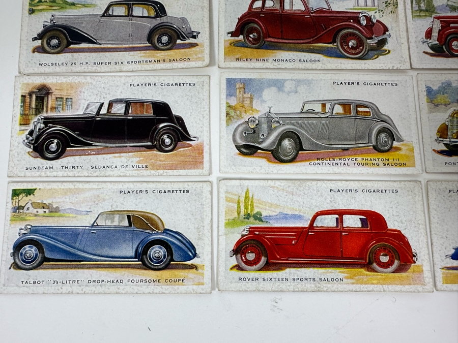 24 Vintage Player's Cigarettes Motor Cars Cigarette Cards John Player & Sons English [Photo 10]