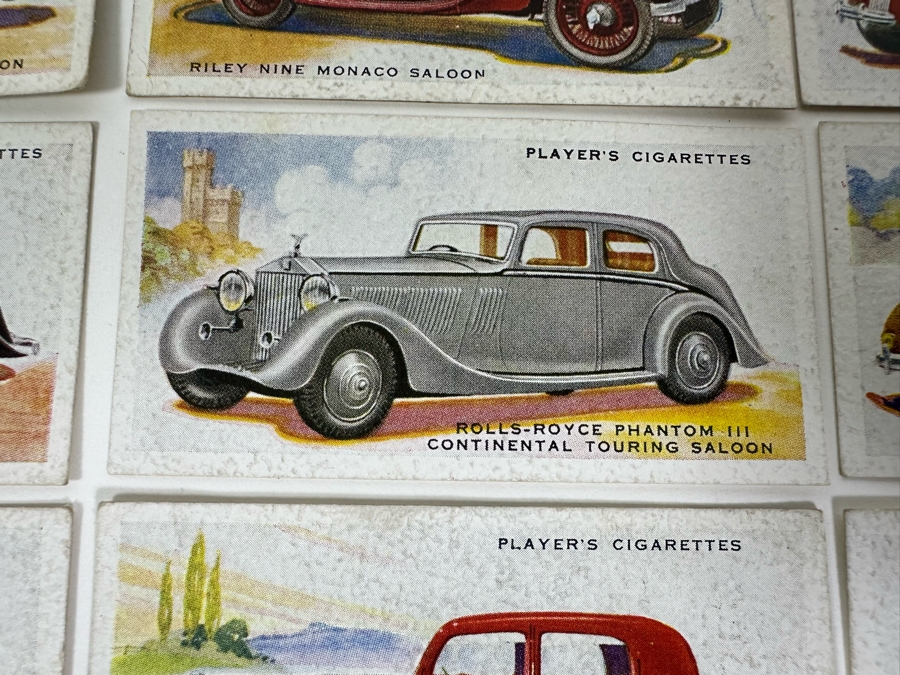 24 Vintage Player's Cigarettes Motor Cars Cigarette Cards John Player & Sons English [Photo 4]