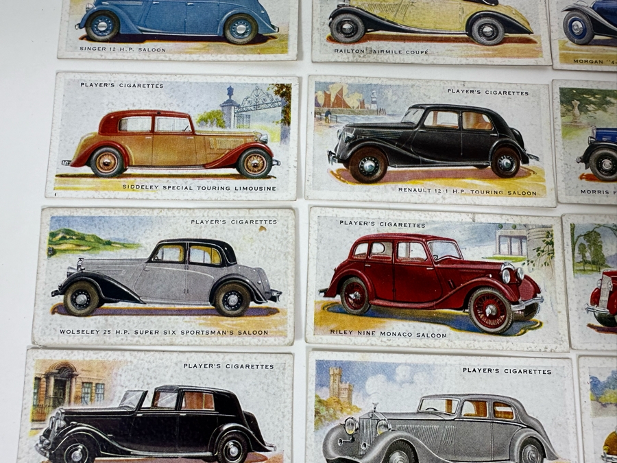 24 Vintage Player's Cigarettes Motor Cars Cigarette Cards John Player & Sons English [Photo 9]