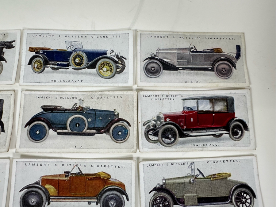 24 Vintage Lambert & Butler Cigarettes Motor Cars Cigarette Cards English [Photo 5]