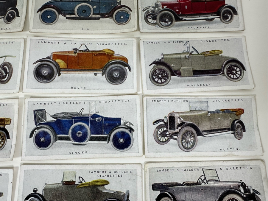 24 Vintage Lambert & Butler Cigarettes Motor Cars Cigarette Cards English [Photo 8]