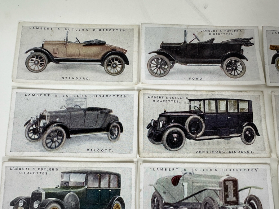 24 Vintage Lambert & Butler Cigarettes Motor Cars Cigarette Cards English [Photo 6]