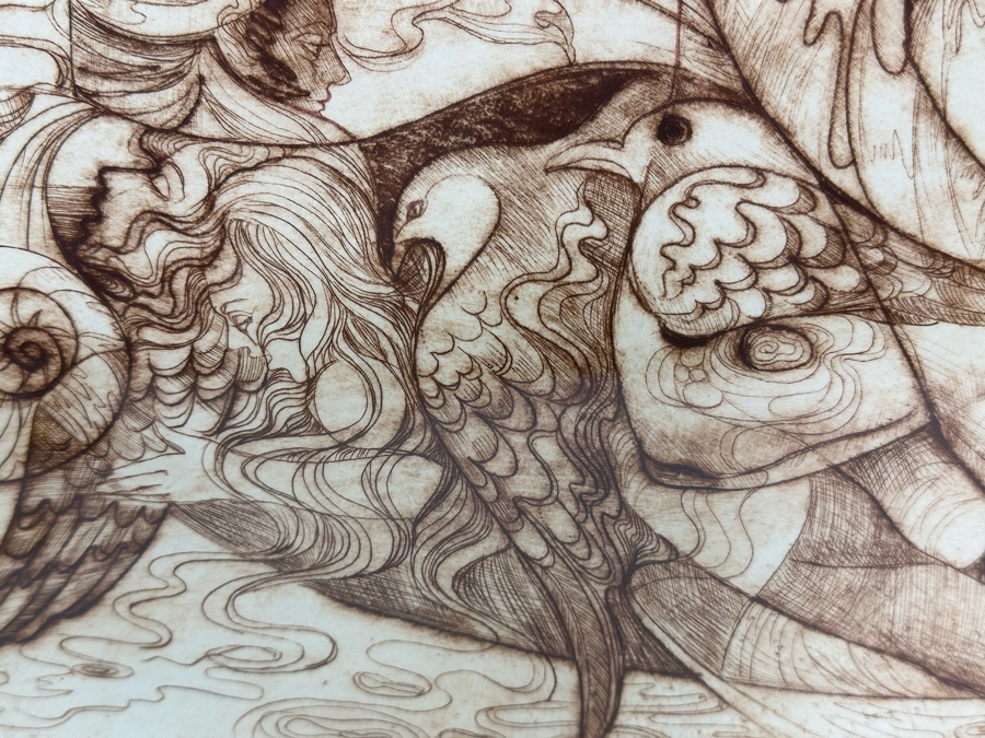 Limited Edition Hand Signed Print Titled 'Metamorphosis' Numbered 2 Of 8 24 X 19 Framed 32 X 26.5 [Photo 10]