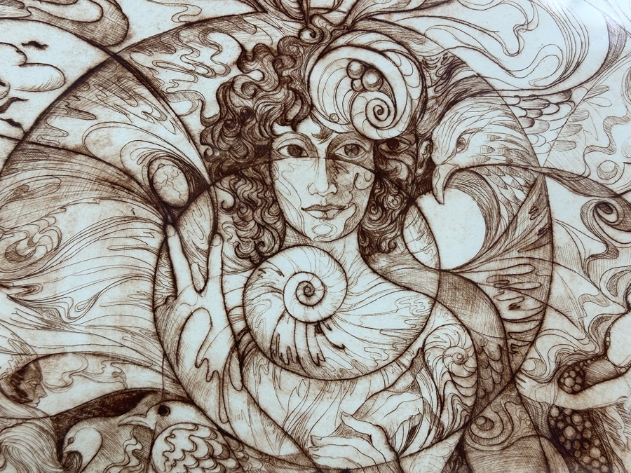 Limited Edition Hand Signed Print Titled 'Metamorphosis' Numbered 2 Of 8 24 X 19 Framed 32 X 26.5 [Photo 6]