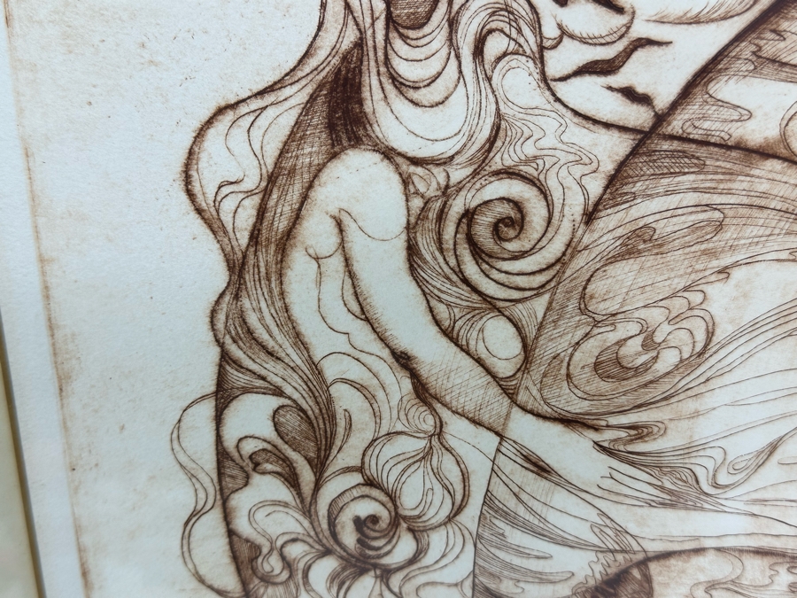 Limited Edition Hand Signed Print Titled 'Metamorphosis' Numbered 2 Of 8 24 X 19 Framed 32 X 26.5 [Photo 12]