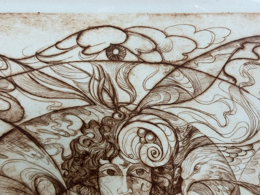 Limited Edition Hand Signed Print Titled 'Metamorphosis' Numbered 2 Of 8 24 X 19 Framed 32 X 26.5 [Photo 7]