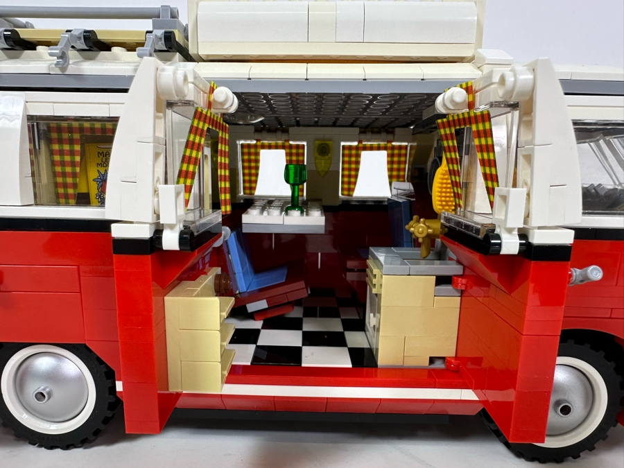 LEGO Set 10220 Volkswagen T1 Camper Van With The Original Instruction Booklets Already Assembled/Not Glued 11.5W X 5D X 5.5H [Photo 12]