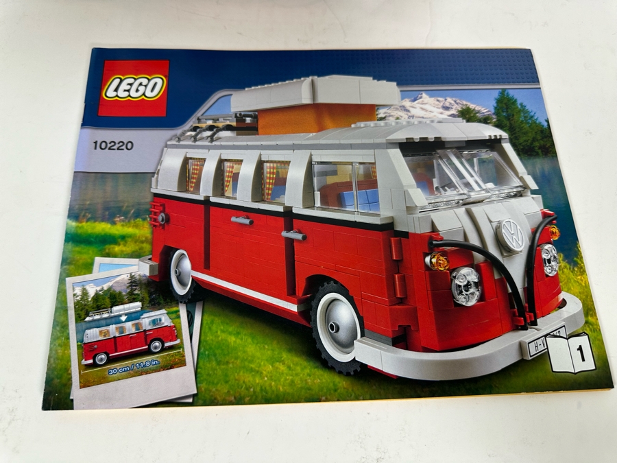 LEGO Set 10220 Volkswagen T1 Camper Van With The Original Instruction Booklets Already Assembled/Not Glued 11.5W X 5D X 5.5H [Photo 25]