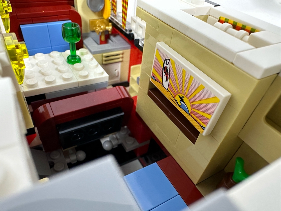 LEGO Set 10220 Volkswagen T1 Camper Van With The Original Instruction Booklets Already Assembled/Not Glued 11.5W X 5D X 5.5H [Photo 19]