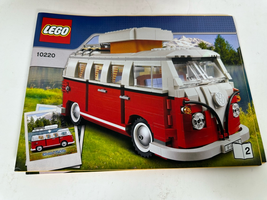 LEGO Set 10220 Volkswagen T1 Camper Van With The Original Instruction Booklets Already Assembled/Not Glued 11.5W X 5D X 5.5H [Photo 24]