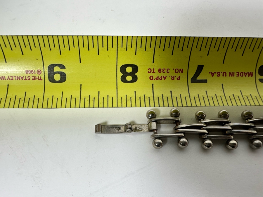 Vintage Sterling Silver 8' Bracelet 31.7g [Photo 5]