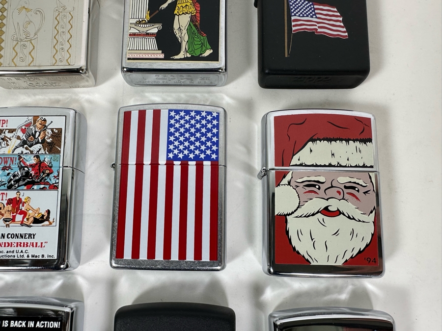 Collection Of 24 Vintage Zippo Lighters Bradford, PA Never Used [Photo 11]