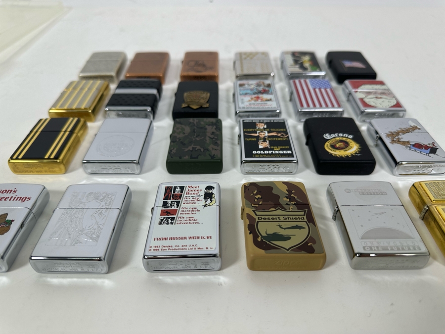 Collection Of 24 Vintage Zippo Lighters Bradford, PA Never Used [Photo 19]