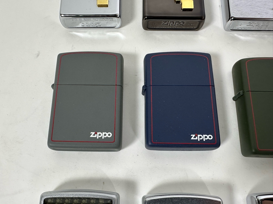 Collection Of 24 Vintage Zippo Lighters Bradford, PA Never Used [Photo 7]