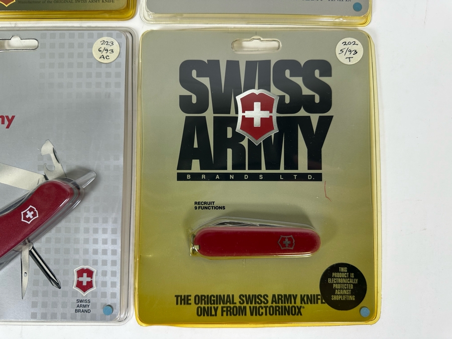 Six New In Packaging Swiss Army Knives Including The Money Clip Knife, The Florist's Knife, The Pocket Pal Knife, Mechanic Knife, The Official Boy Scout Adventurer Knife And Recruit Knife [Photo 14]
