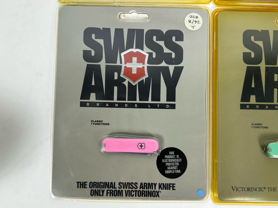 Six New In Packaging Swiss Army Knives Including The Camper Knife, Bantam Knife, Tinker Knife, (2) Classic Knives And Vintage Knife [Photo 3]