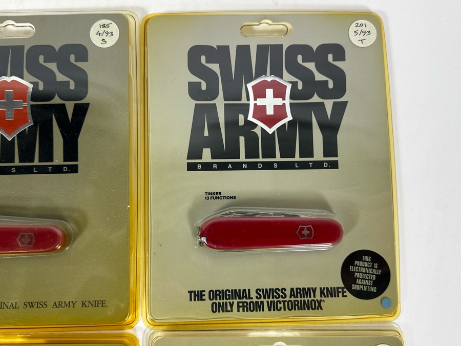 Six New In Packaging Swiss Army Knives Including The Camper Knife, Bantam Knife, Tinker Knife, (2) Classic Knives And Vintage Knife [Photo 8]