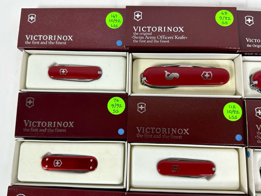(12) Victorinox Swiss Army Knives With Original Boxes - See Description For Knife Types [Photo 4]