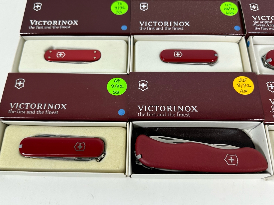 (12) Victorinox Swiss Army Knives With Original Boxes - See Description For Knife Types [Photo 7]