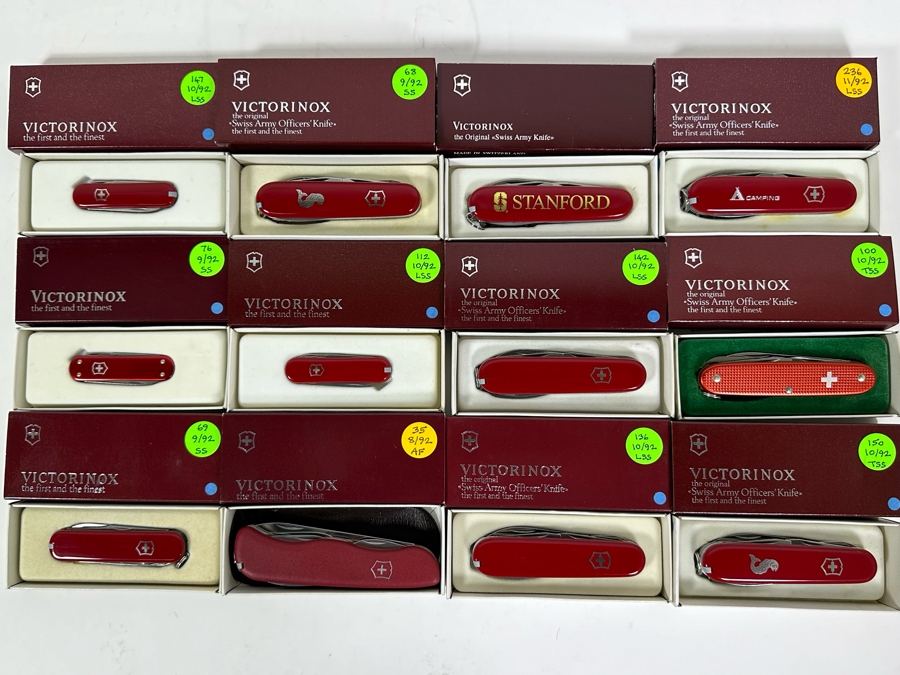 (12) Victorinox Swiss Army Knives With Original Boxes - See Description For Knife Types [Photo 3]