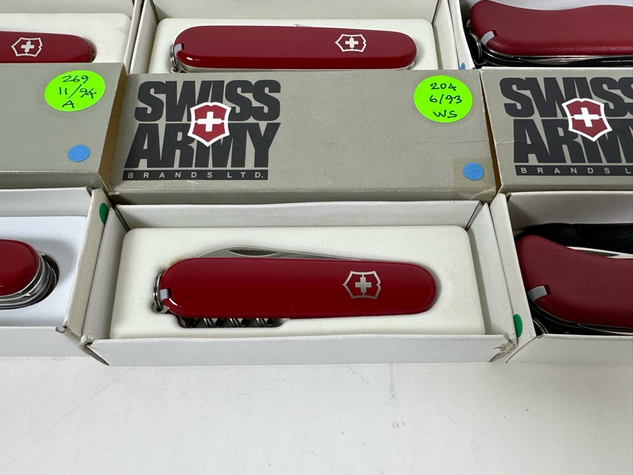 (9) Swiss Army Knives With Original Boxes - See Details For Types Of Knives [Photo 8]