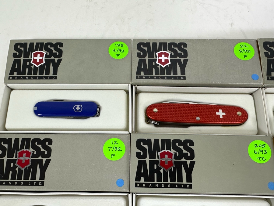 (9) Swiss Army Knives With Original Boxes - See Details For Types Of Knives [Photo 3]