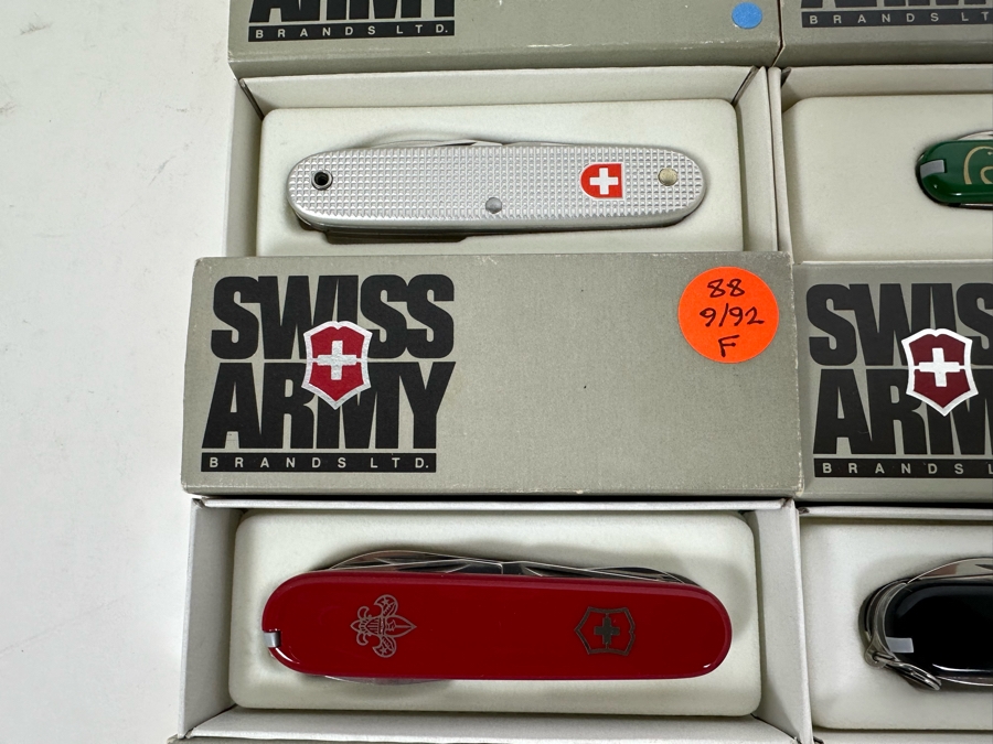(9) Swiss Army Knives With Original Boxes - See Details For Types Of Knives [Photo 9]