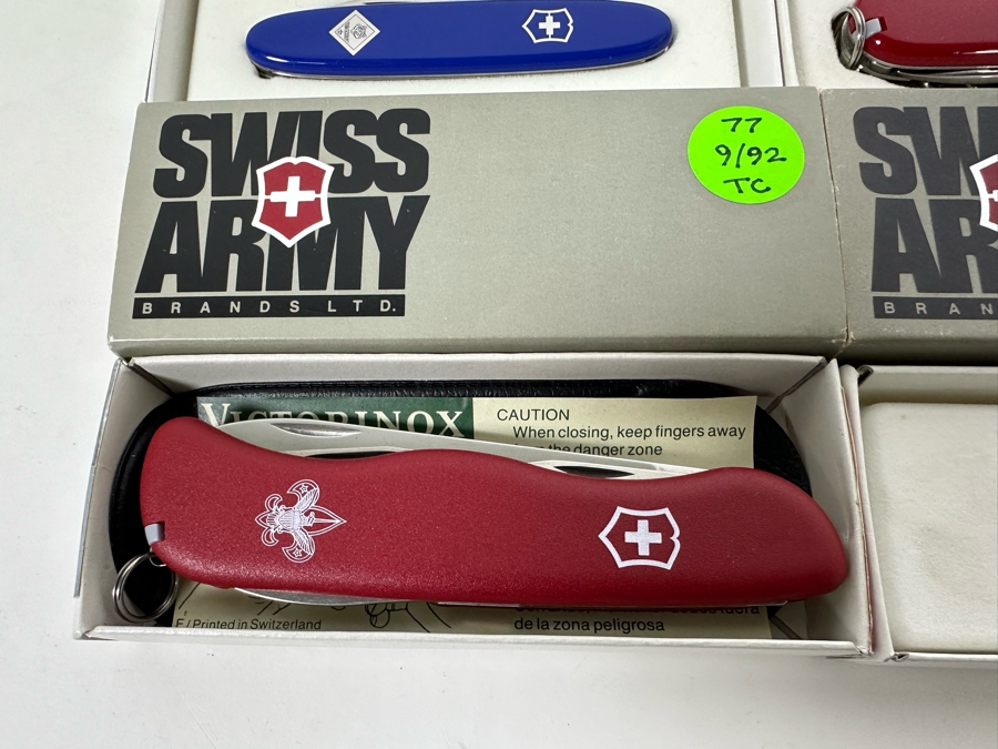 (9) Swiss Army Knives With Original Boxes - See Details For Types Of Knives [Photo 3]
