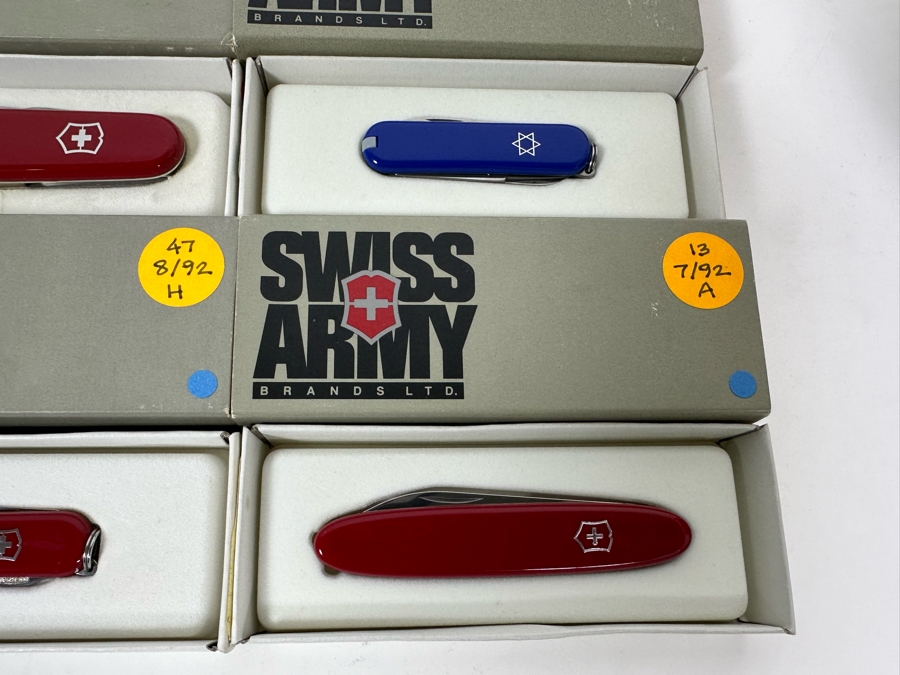 (9) Swiss Army Knives With Original Boxes - See Details For Types Of Knives [Photo 6]