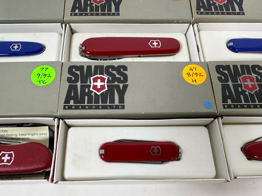 (9) Swiss Army Knives With Original Boxes - See Details For Types Of Knives [Photo 5]