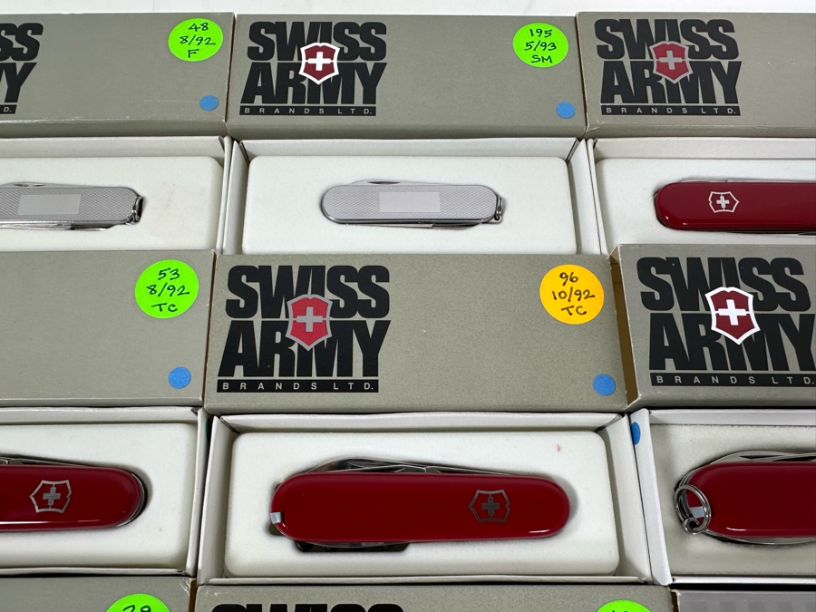 (9) Swiss Army Knives With Original Boxes - See Details For Types Of Knives [Photo 8]