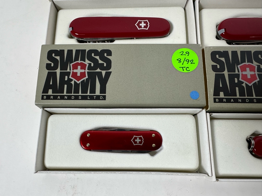 (9) Swiss Army Knives With Original Boxes - See Details For Types Of Knives [Photo 6]