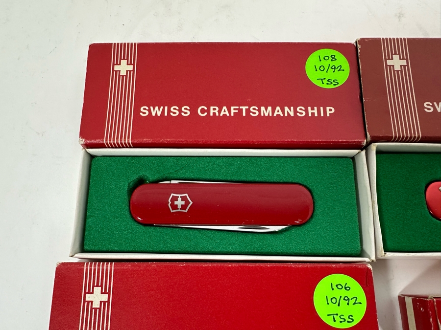 (9) Swiss Army Knives With Original Boxes - See Details For Types Of Knives [Photo 3]