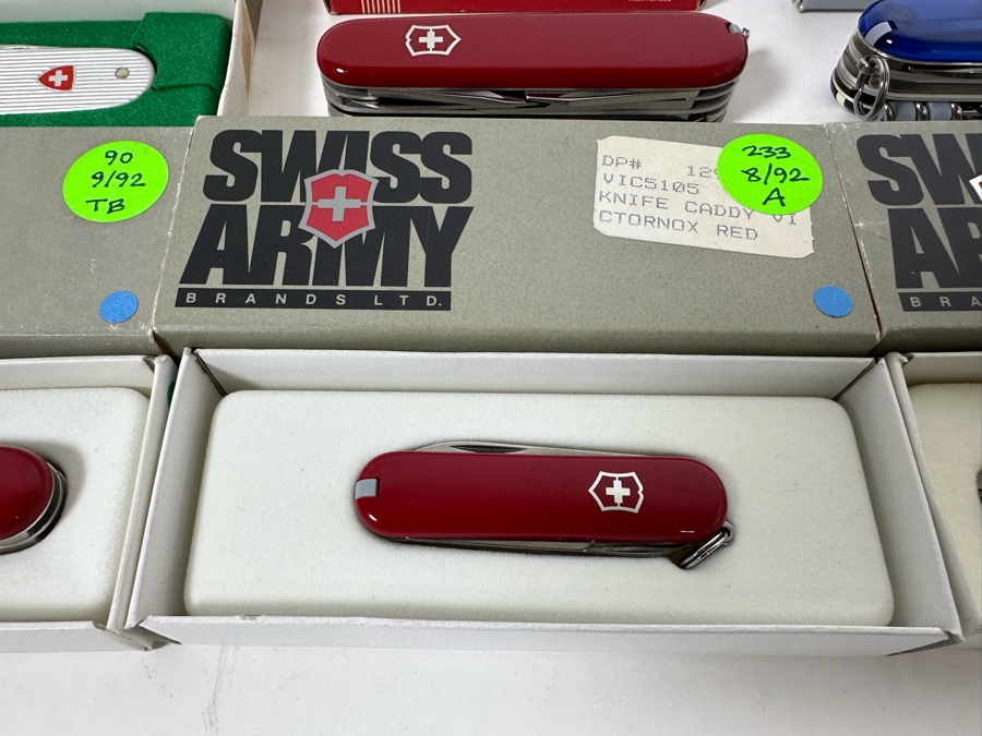 (9) Swiss Army Knives With Original Boxes - See Details For Types Of Knives [Photo 11]