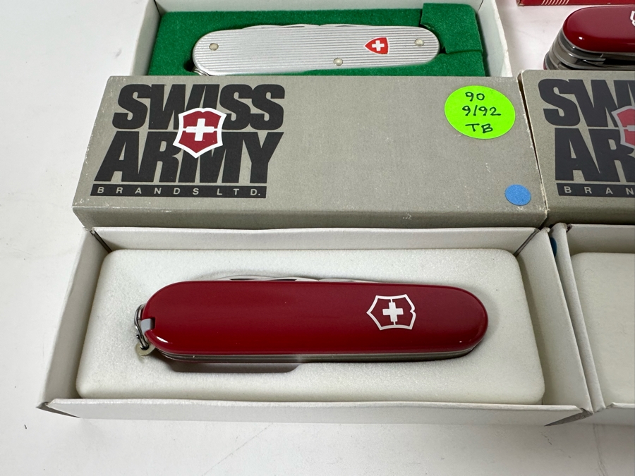 (9) Swiss Army Knives With Original Boxes - See Details For Types Of Knives [Photo 10]