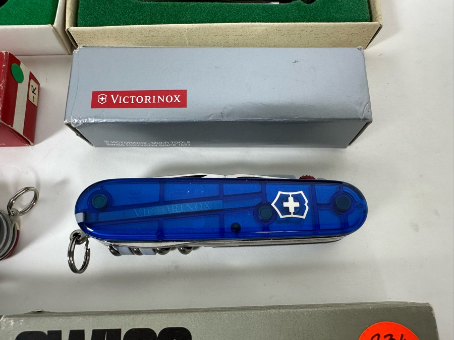 (9) Swiss Army Knives With Original Boxes - See Details For Types Of Knives [Photo 6]