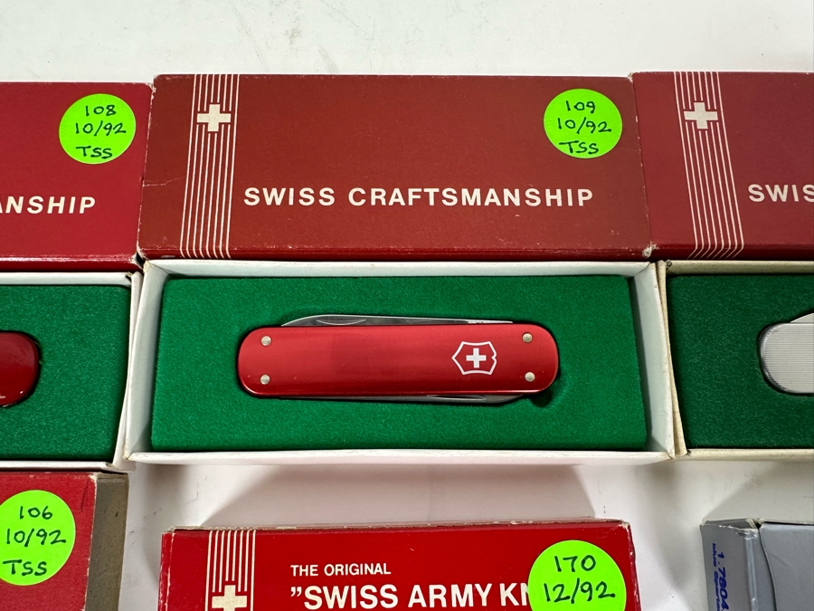 (9) Swiss Army Knives With Original Boxes - See Details For Types Of Knives [Photo 4]